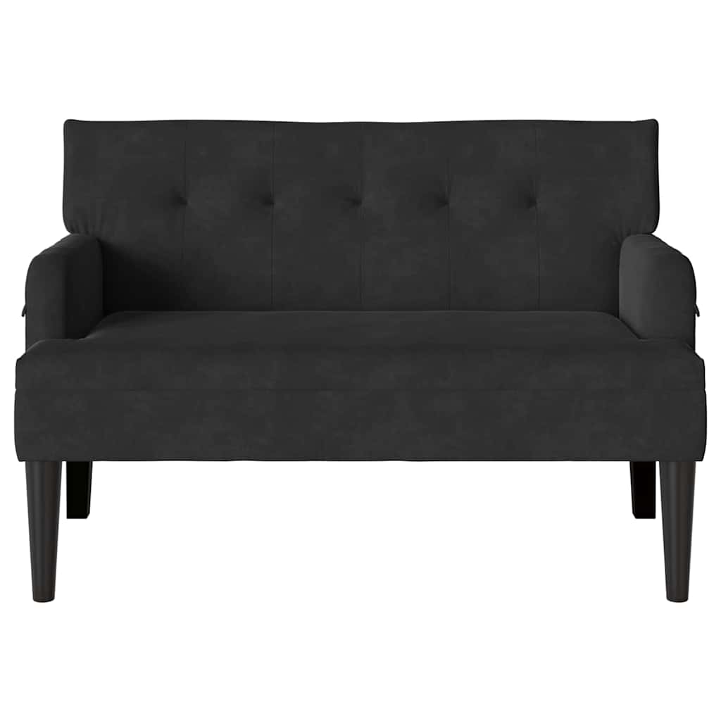 Chesterfield Bank Hellgrau 112 x 65,5 x 75 cm Samt