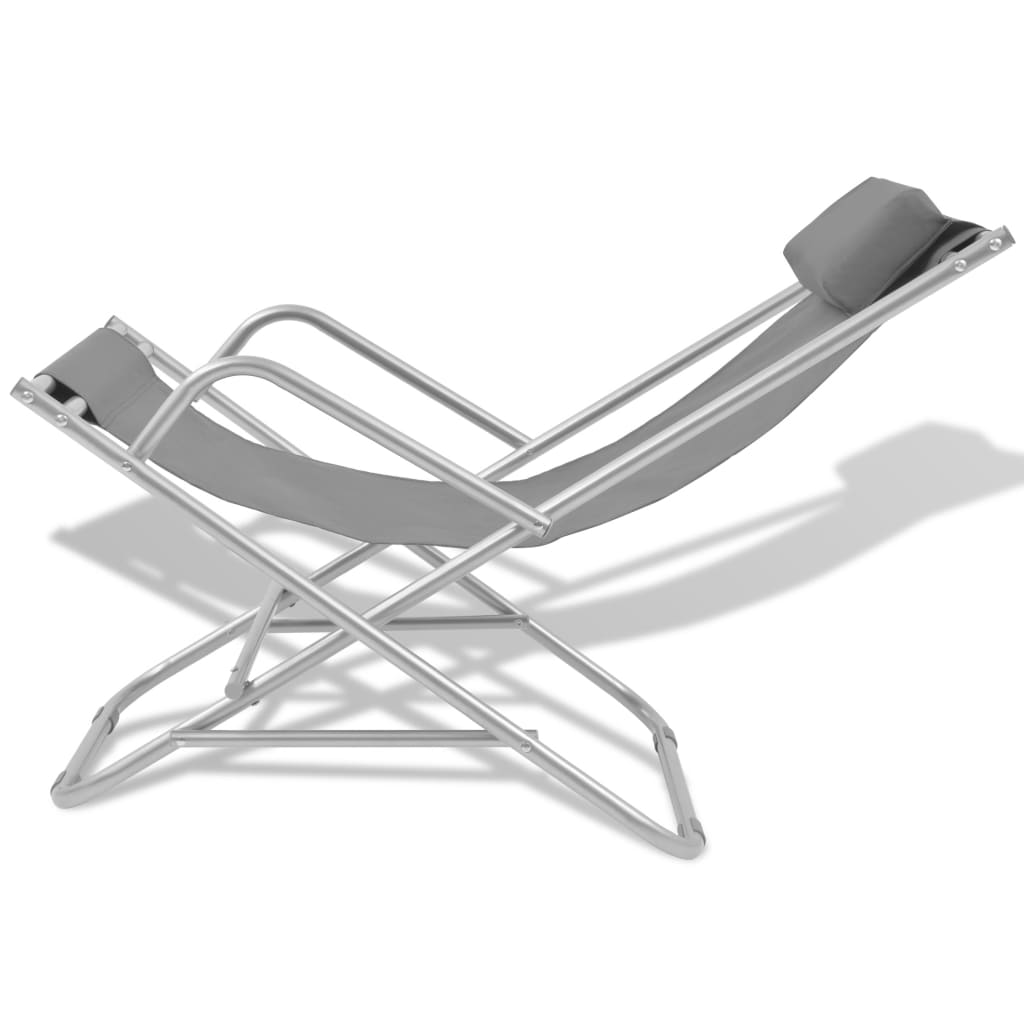 Schaukelstühle 2 Stk. Stahl Grün
