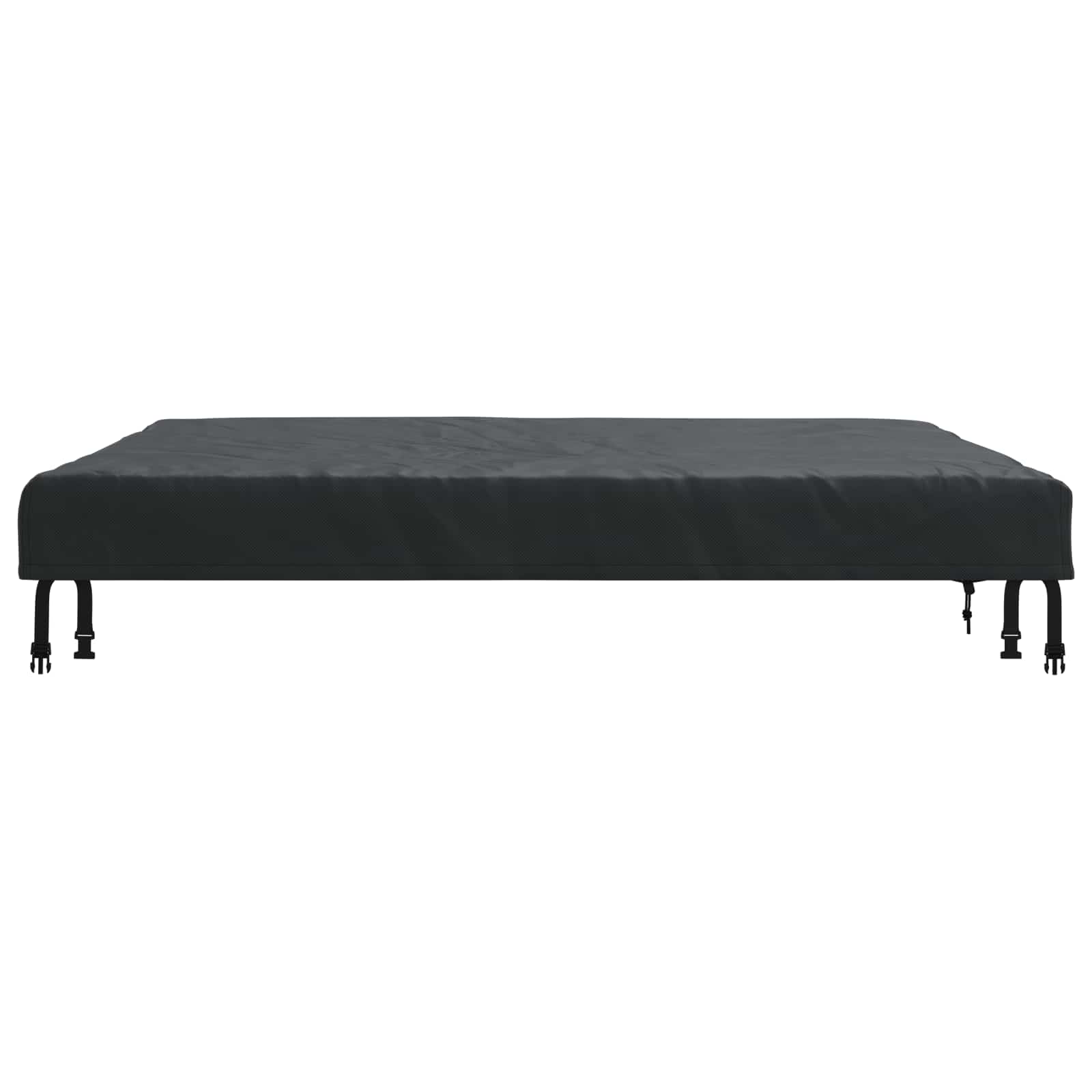 Tischdecken Uni Schwarz 62 x 62 x 15 cm Stoff