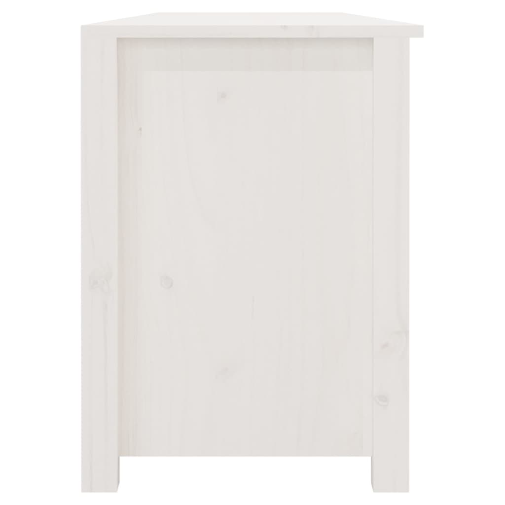 Schuhbank 160x36,5x50 cm Massivholz Kiefer