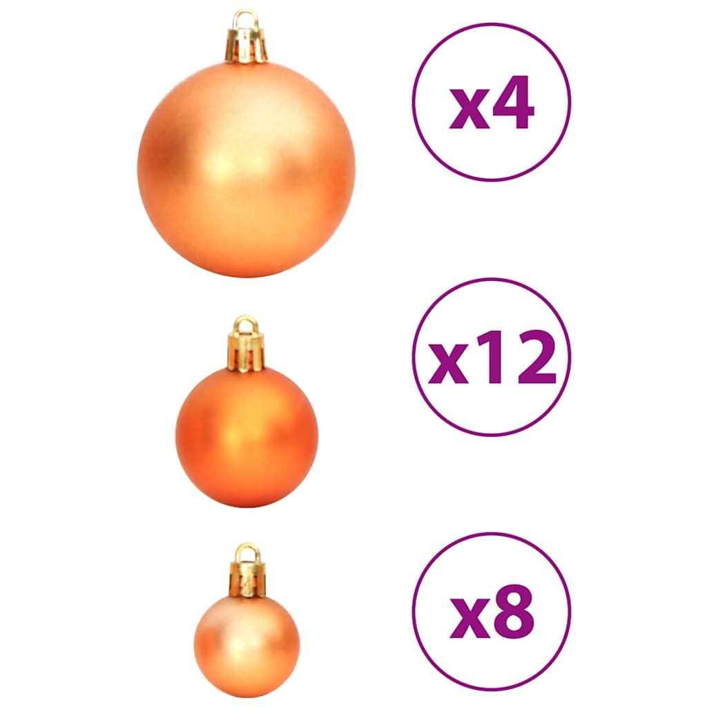 100-tlg. Weihnachtskugel-Set Weiß