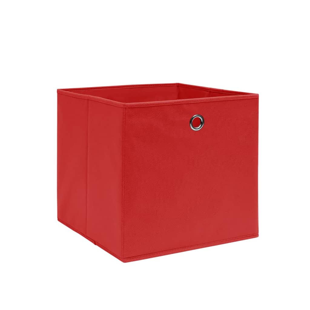 Aufbewahrungsboxen mit Deckeln 10 Stk. 28x28x28 cm Schwarz