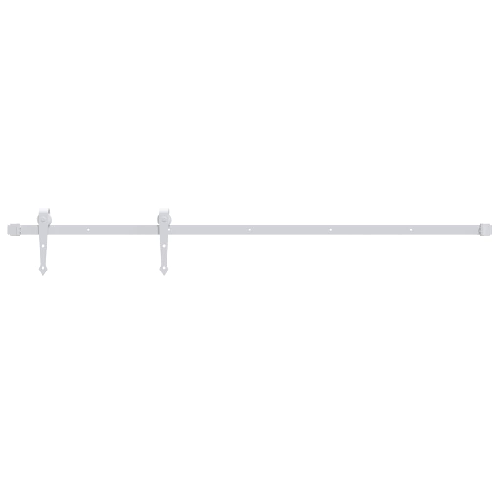 Schiebetürbeschlag-Set 183 cm Stahl Schwarz
