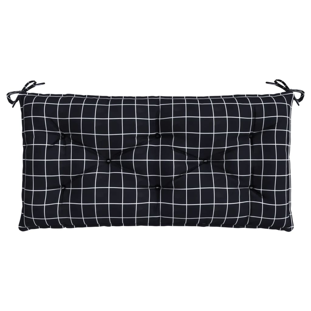 Gartenbank-Auflage Blau&Weiß Gestreift 110x50x7 cm Stoff