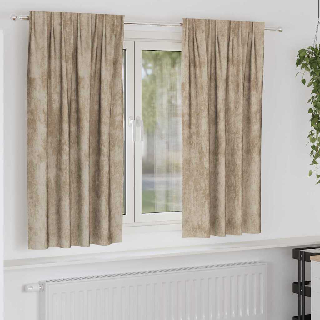 Samtvorhänge mit Vorhängen 2 pcs Weinrot 140 x 140 cm Samt