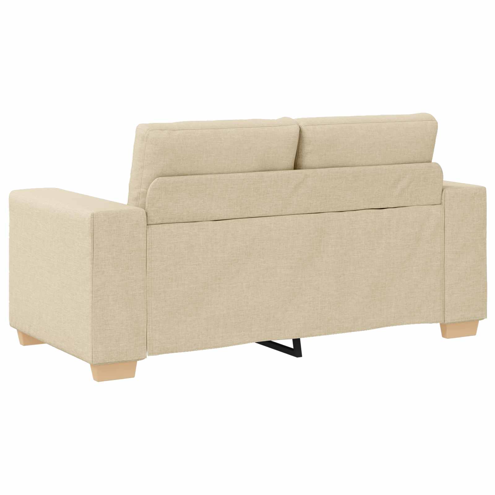 2-teiliges Sofa-Set mit Kissen, hellgrauer Stoff