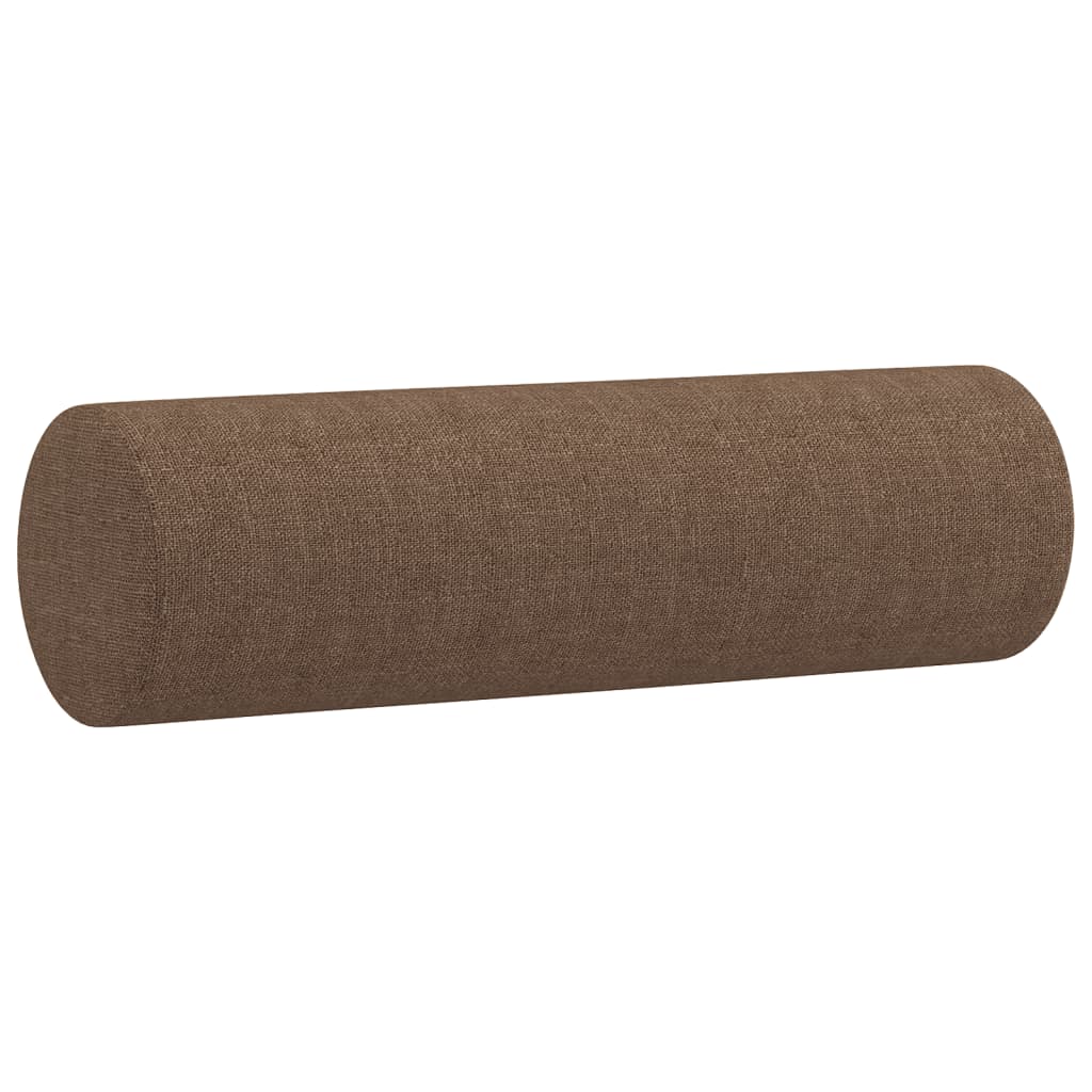 4-tlg. Sofagarnitur mit Kissen Taupe Stoff