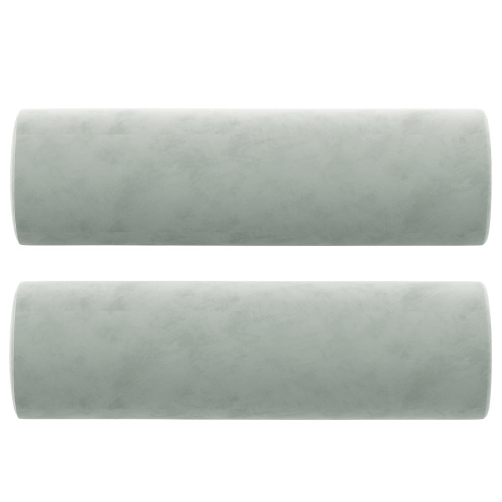 2-Sitzer-Sofa mit Zierkissen Dunkelgrün 120 cm Samt