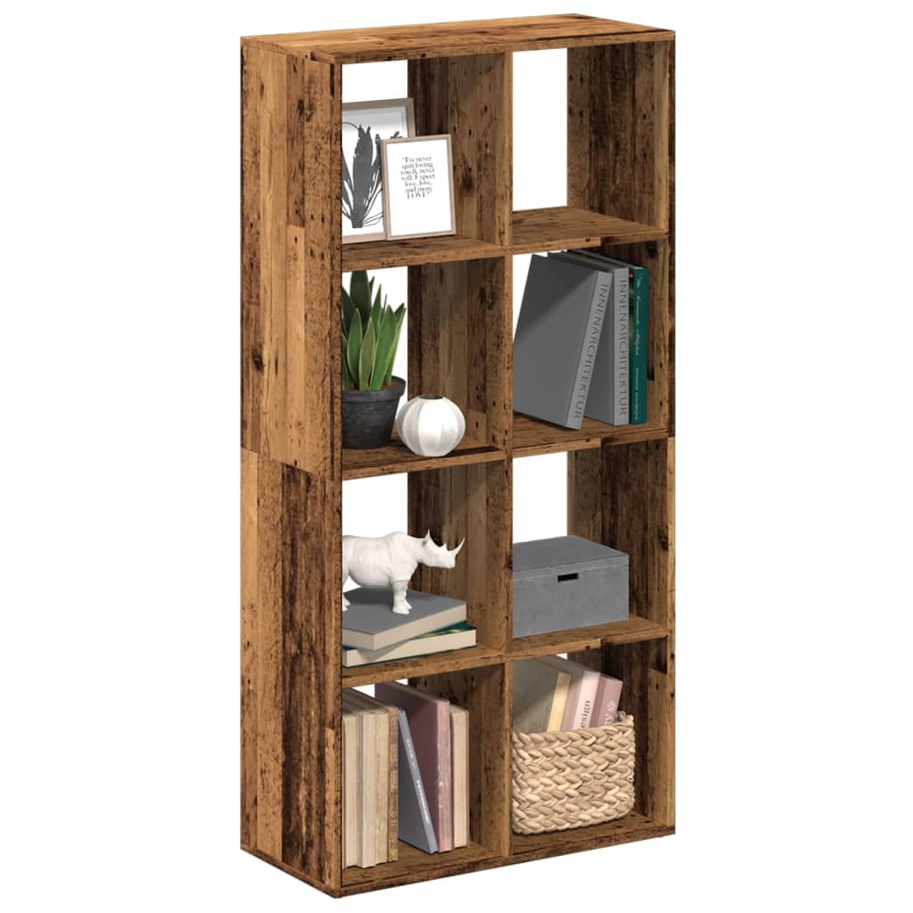 Bücherregal Weiß 137,5x29x137,5 cm Holzwerkstoff