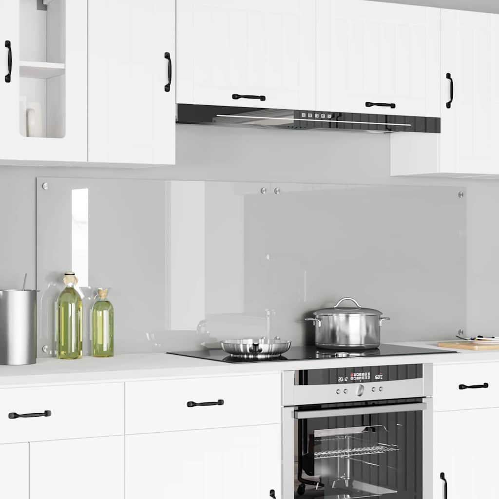 Küchenrückwand 2 pcs Weiß 70 x 40 cm Gehärtetes Glas