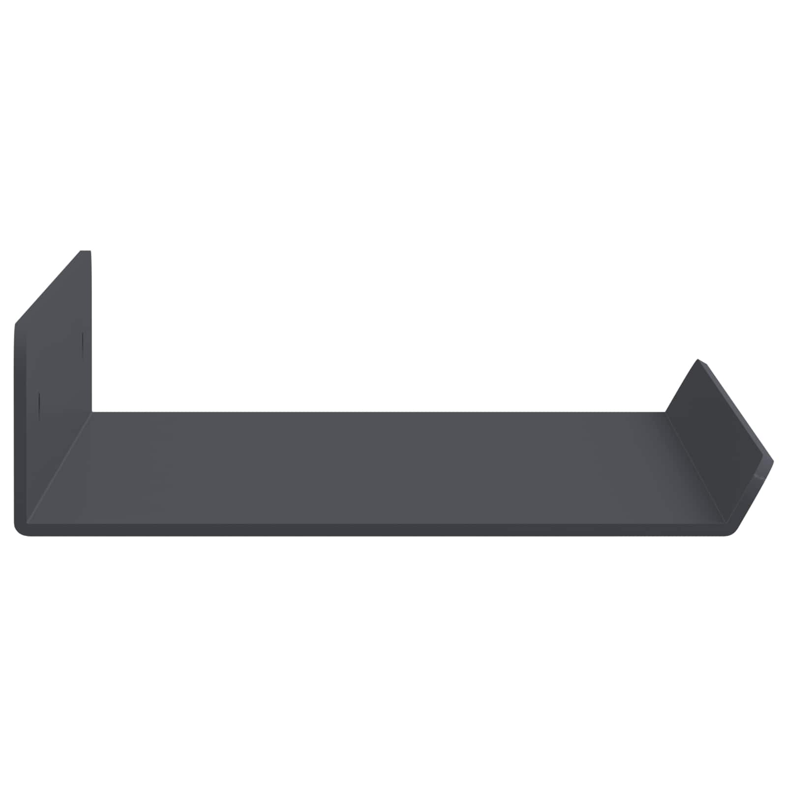 Schwebendes Regal 3 pcs Schwarz 40 x 9 x 2,5 cm Stahl