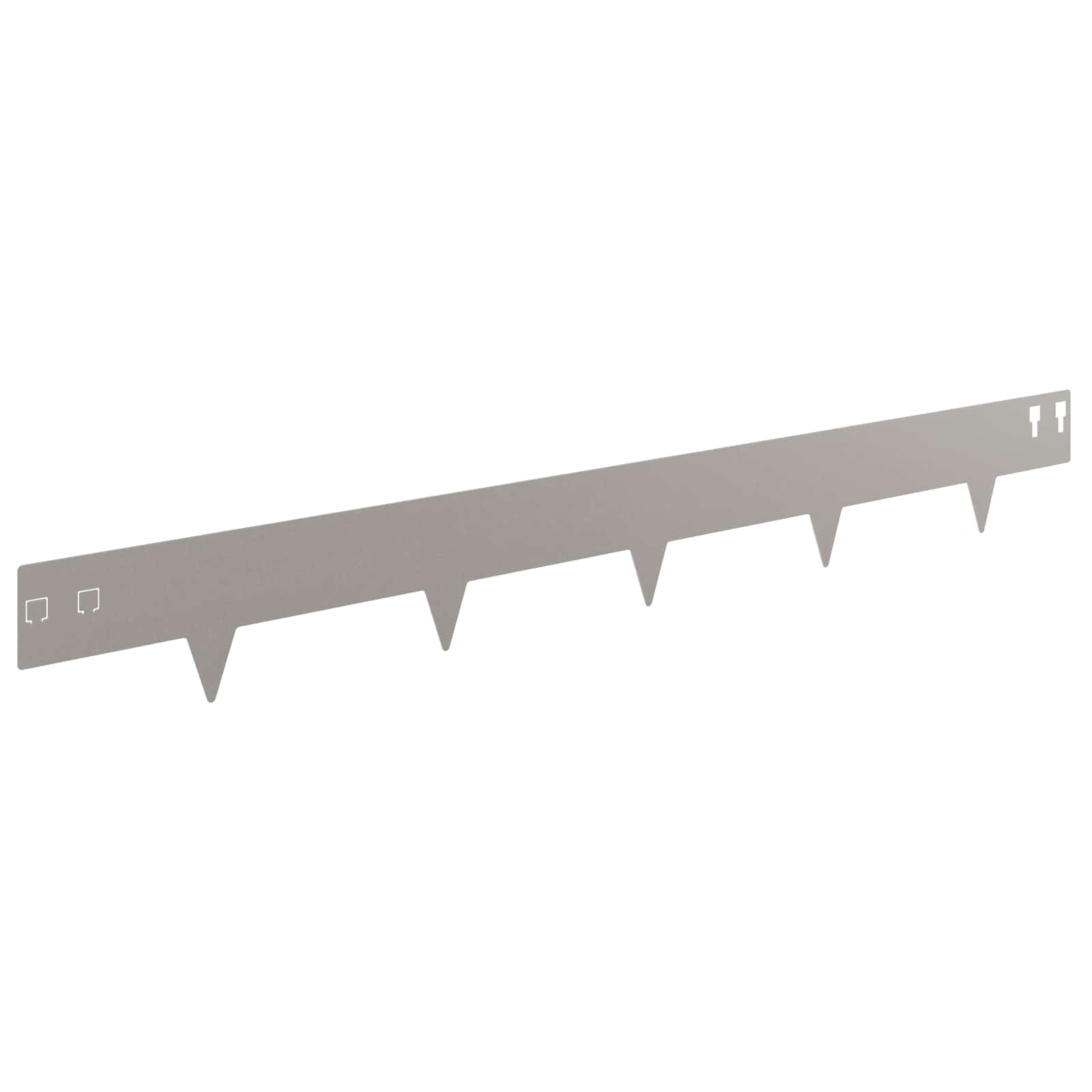 Raseneinfassung 10 pcs 100 x 12 cm Stahl Schwarz