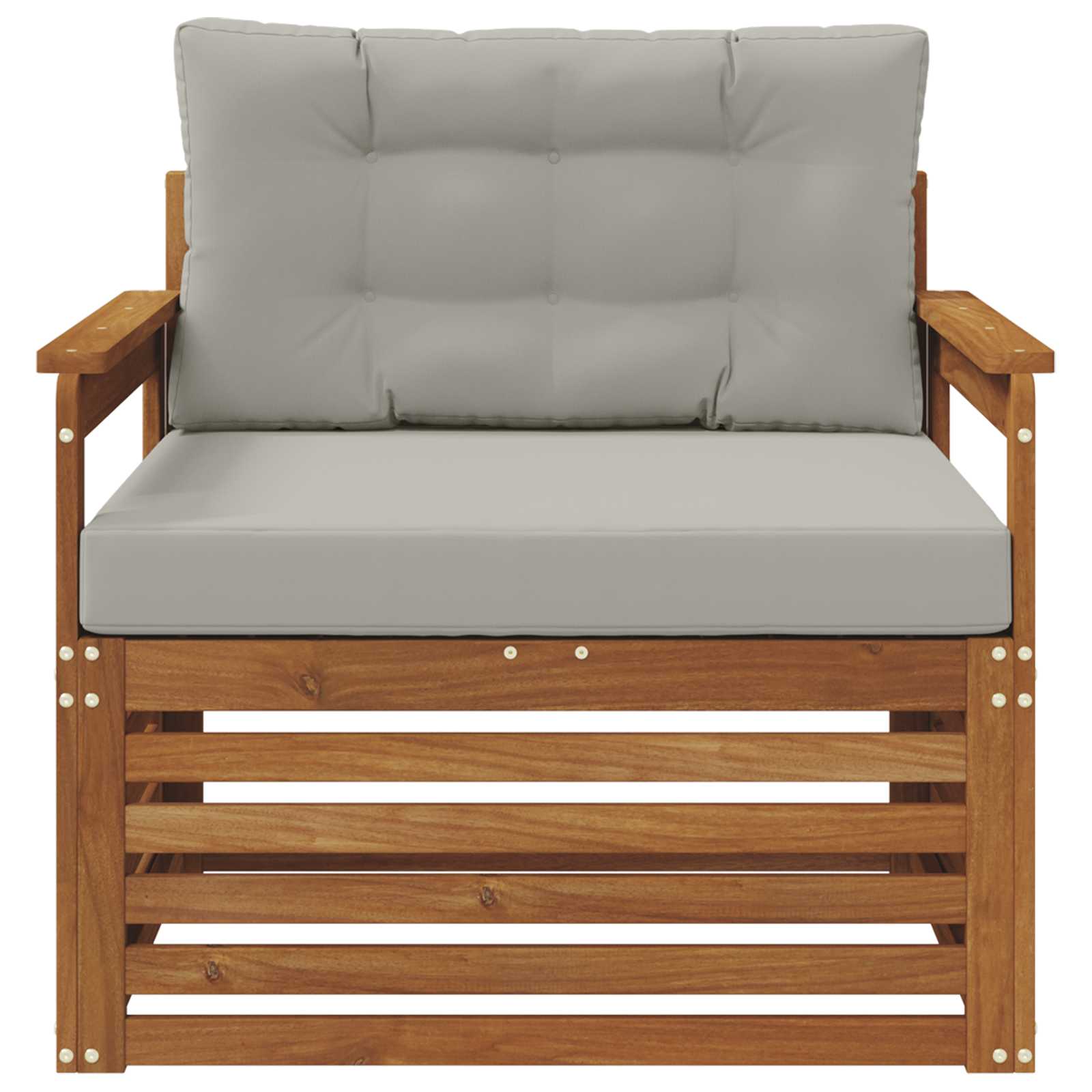 2 Stück Outdoor-Sofa Natur