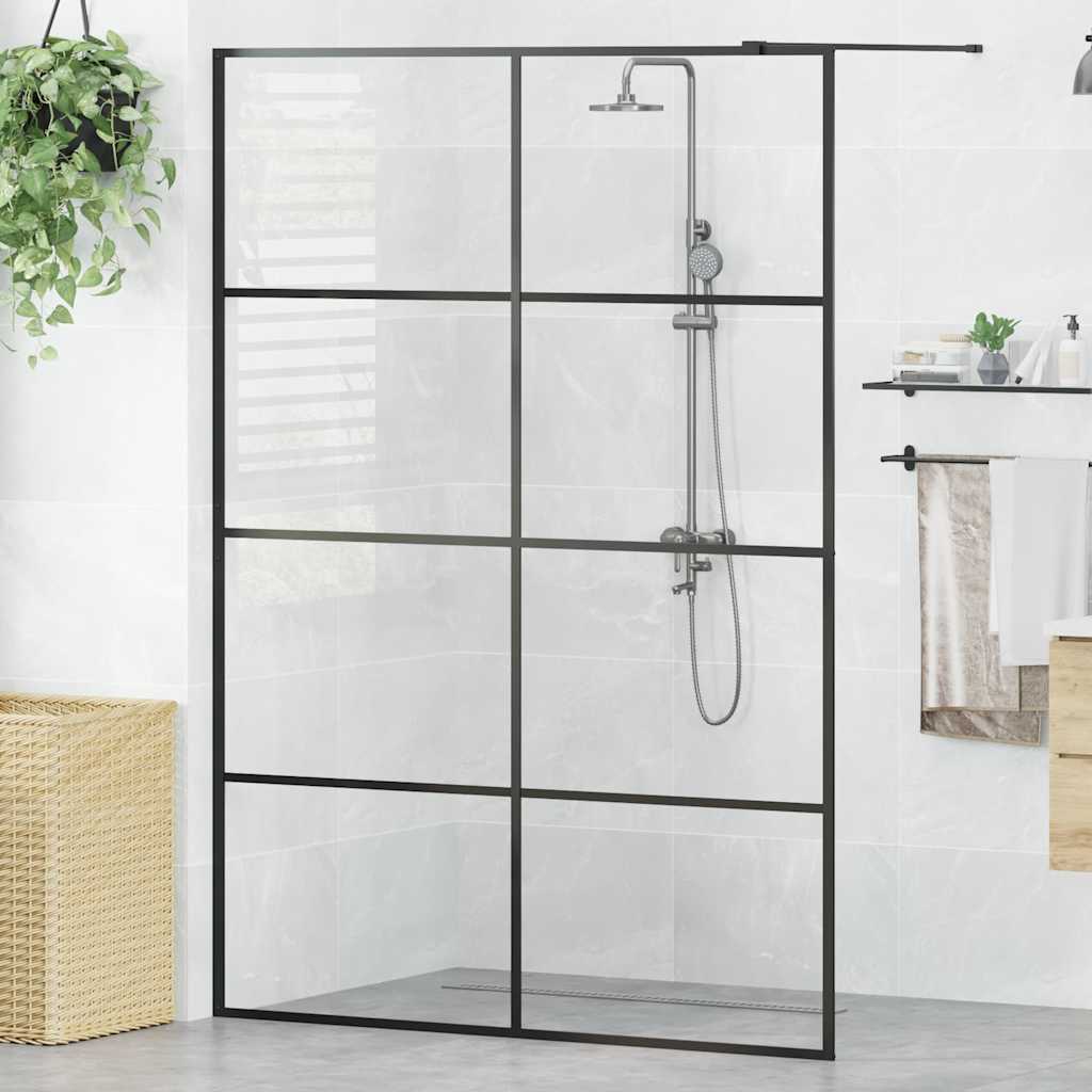 Duschwand für Begehbare Dusche mit Klarem ESG Glas 80x195 cm