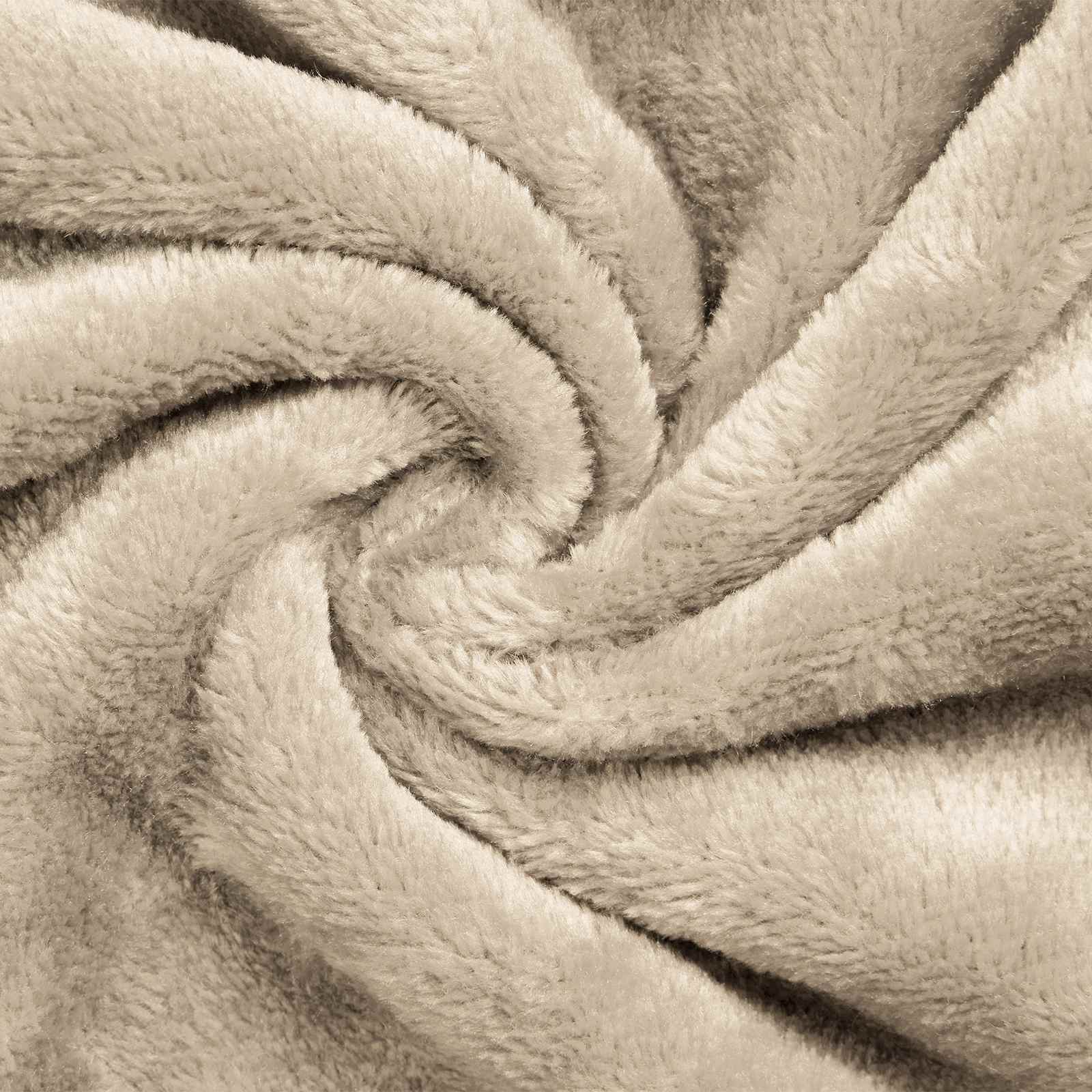 Decken-Hoodie Beige S Flanell