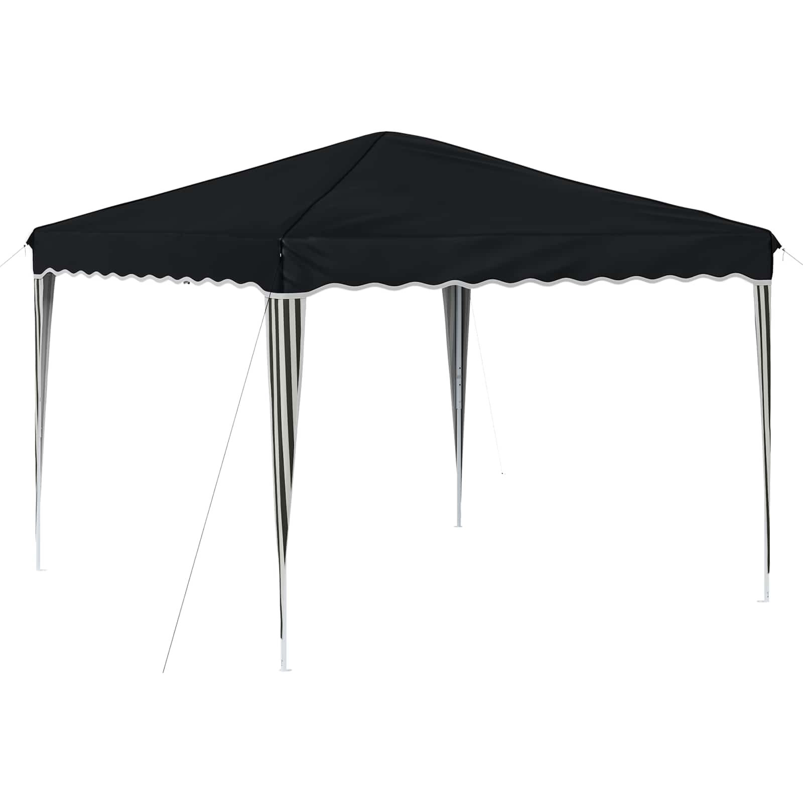 Pop-up Partyzelt 288 x 288 x 245 cm Creme Oxford-Stoff