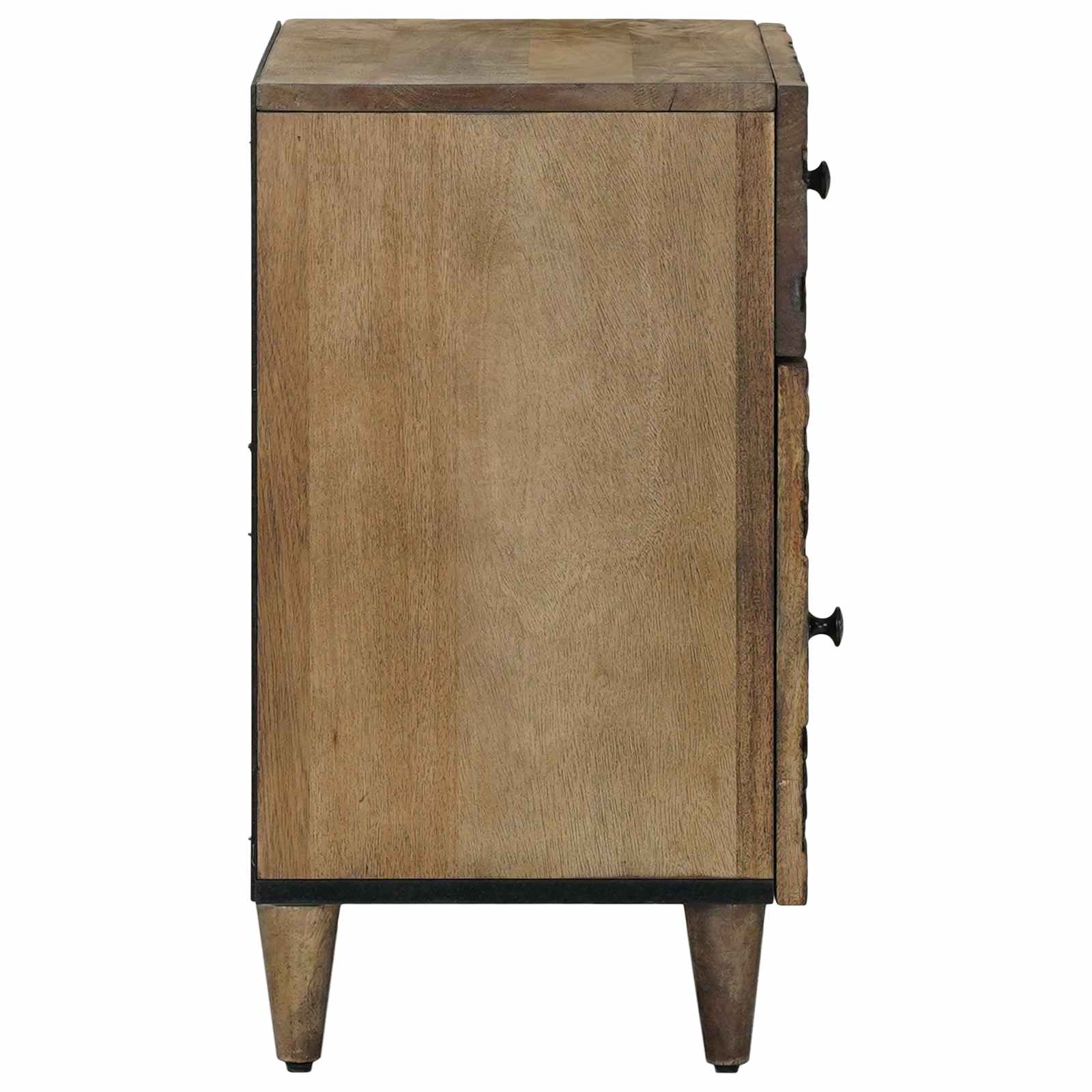 Bettkasten Braun 50 x 33 x 60 cm Massivholz Mango