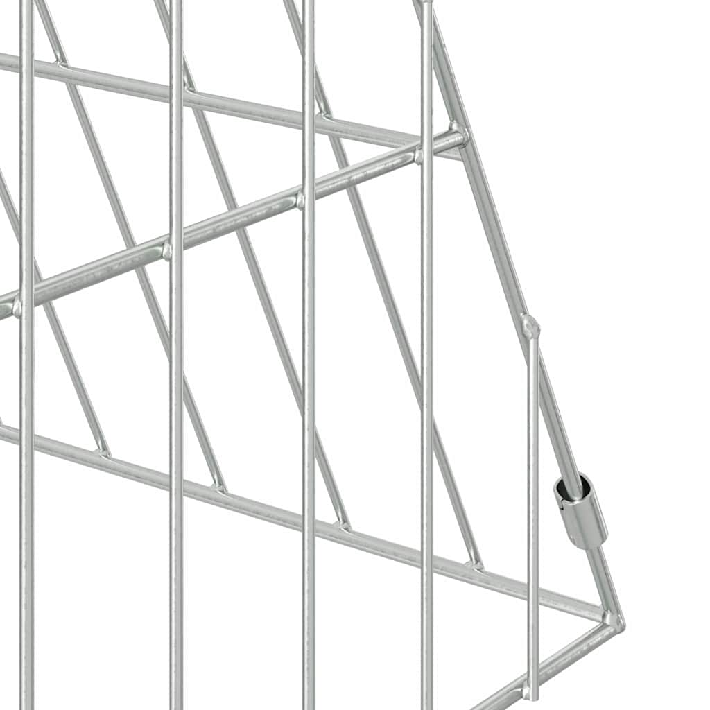 Hasenkäfig Silber 110 x 55 x 55 cm Verzinkter Stahl
