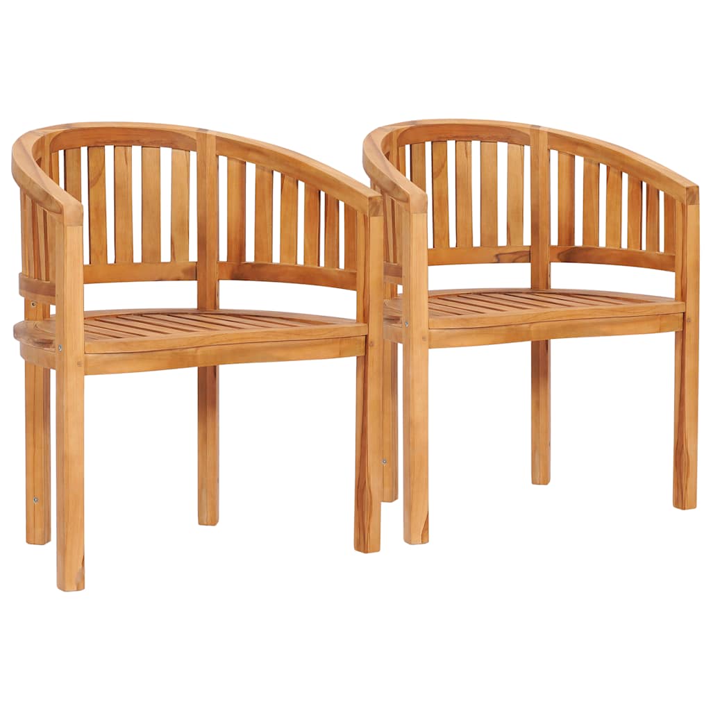 Bananenstuhl Massivholz Teak