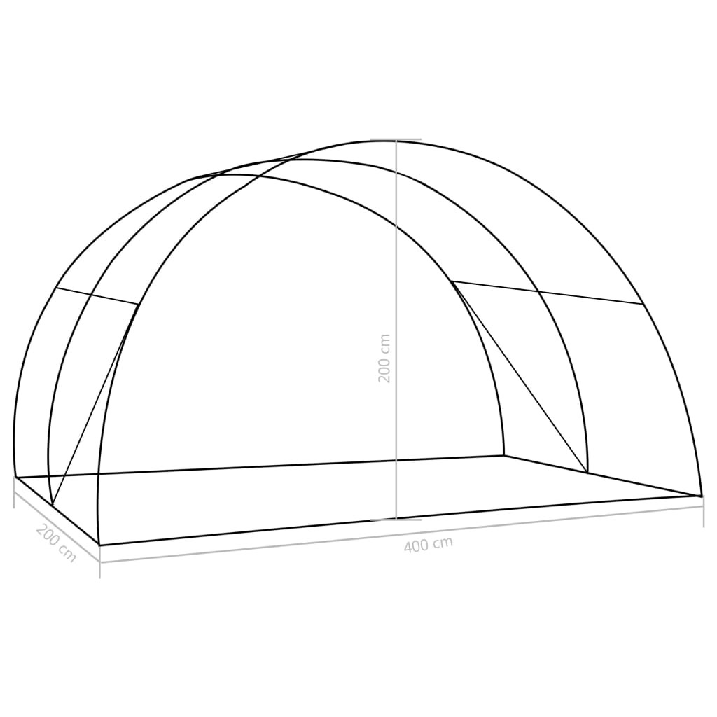 Gewächshaus 4,5 m² 300x150x200 cm