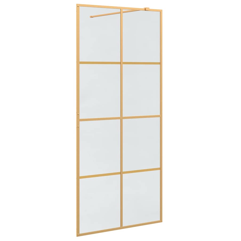 Duschwand für Begehbare Dusche mit Klarem ESG Glas 80x195 cm