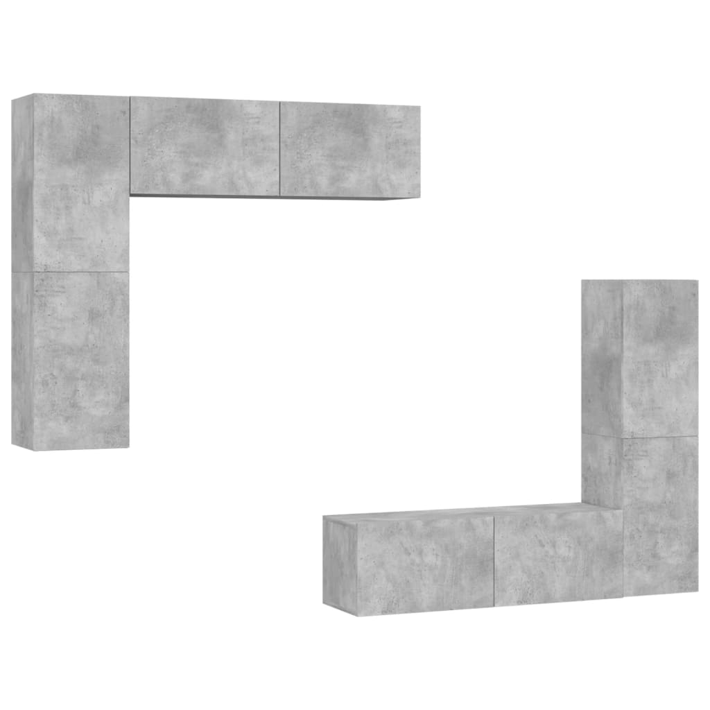 4-tlg. TV-Schrank-Set Weiß Holzwerkstoff