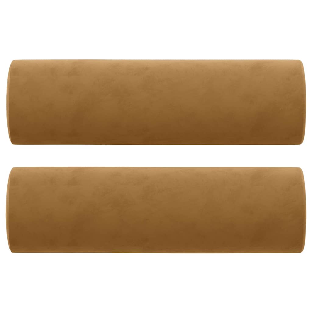 2-Sitzer-Sofa mit Zierkissen Dunkelgrün 120 cm Samt