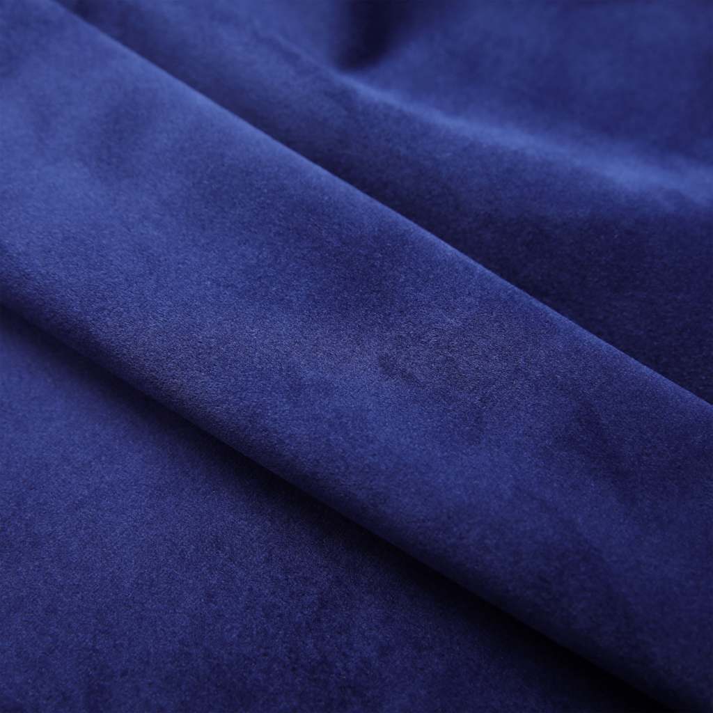 Verdunkelungsvorhänge mit Ösen 2 Stk. Samt Schwarz 140x175 cm