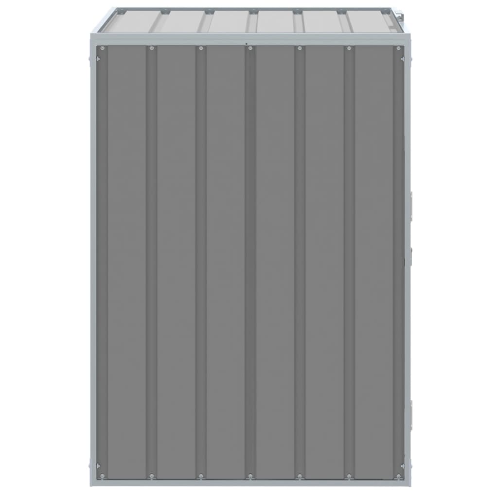 Mülltonnenbox für 1 Tonne Grün 72x81x115 cm Stahl