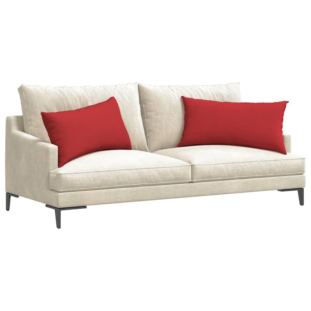 Sofakissen 2 pcs Hellgrau 50 x 30 cm Stoff