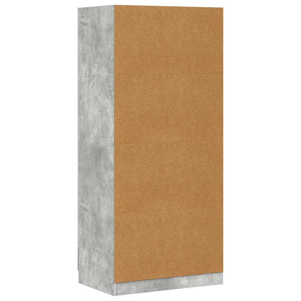 Kleiderschrank Weiß 80x52x180 cm Holzwerkstoff