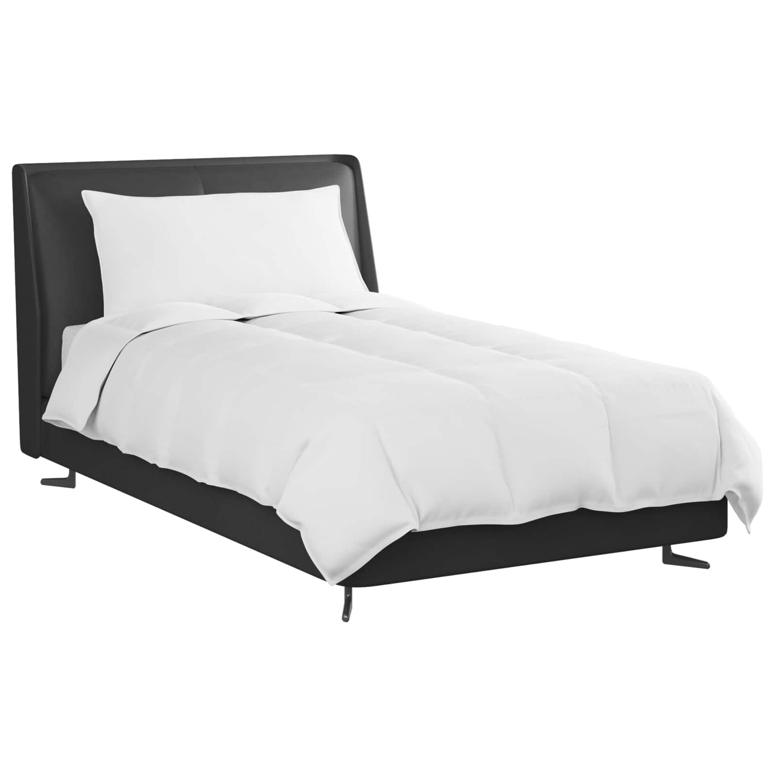 Sommerdecke mit Kissen 2 pcs Weiß Daunenfeder