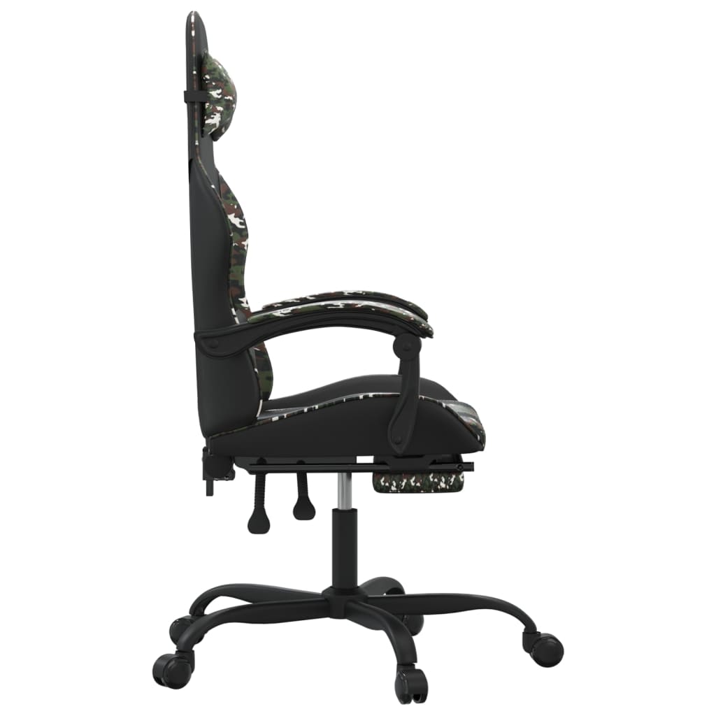 Gaming-Stuhl Drehbar Schwarz und Rot Kunstleder