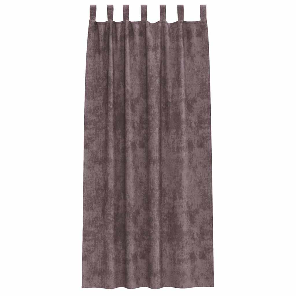Samtvorhänge mit Vorhängen 2 pcs Weinrot 140 x 140 cm Samt