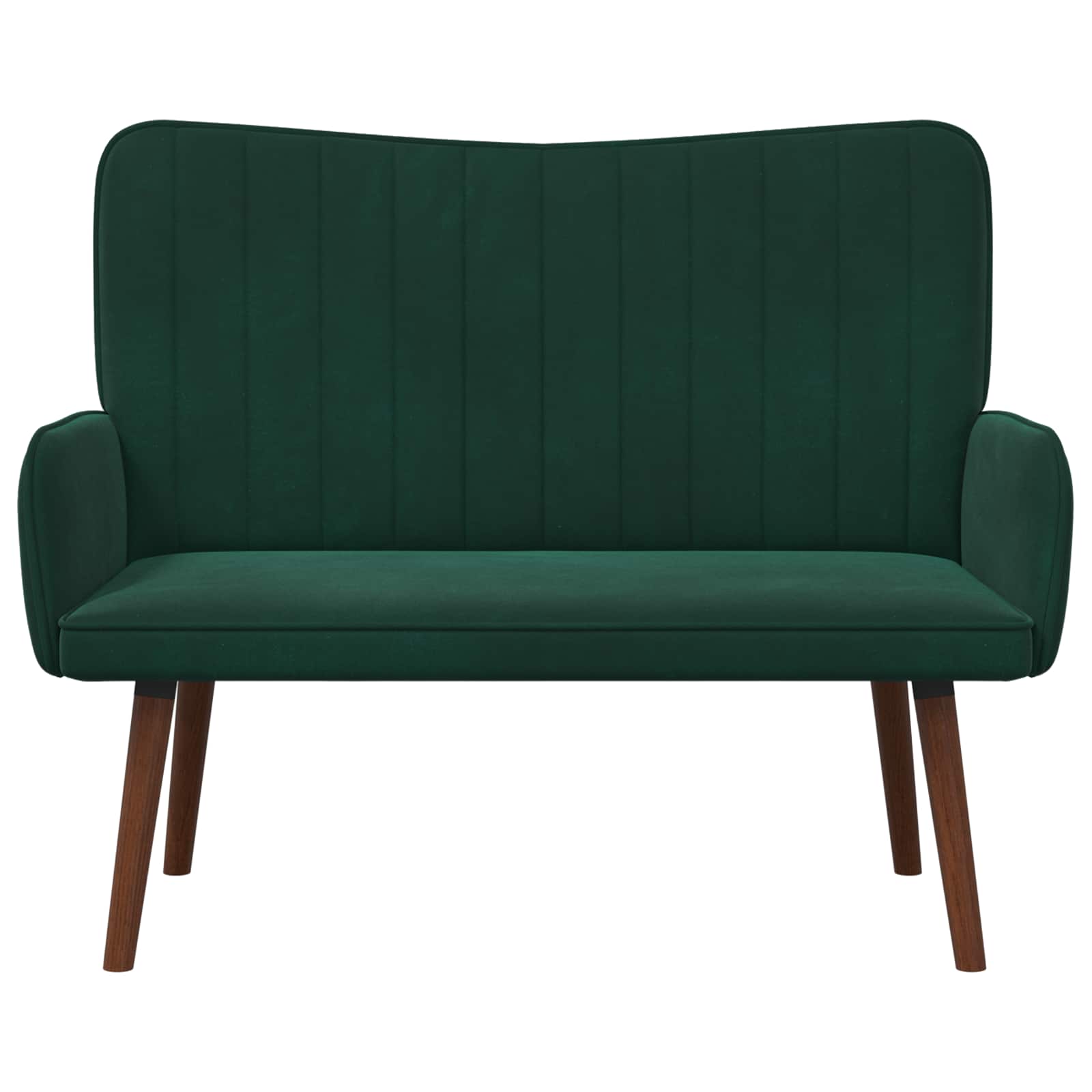 2-Sitzer Sofa Hellgrau 115 x 61 x 87 cm Samt (V)