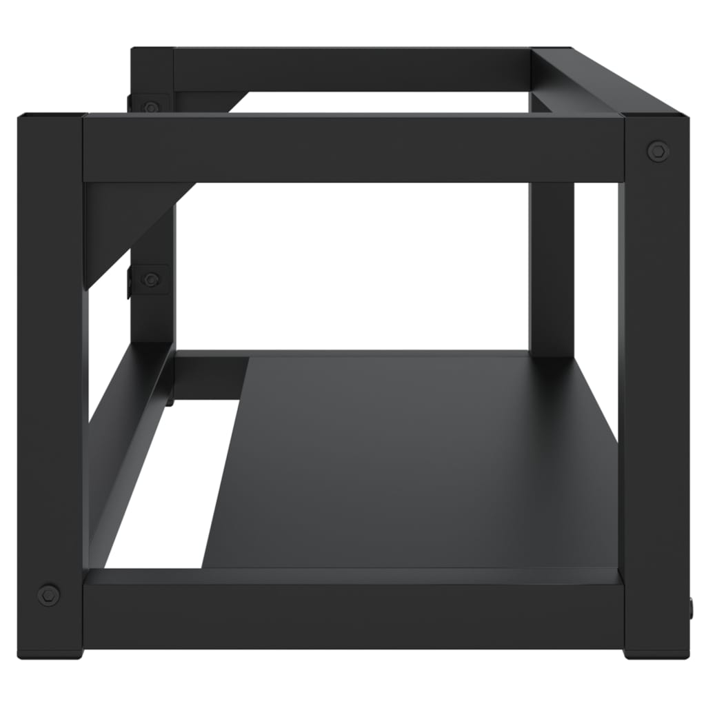 Badezimmer Wand-Waschtischgestell Weiß 59x38x31 cm Eisen