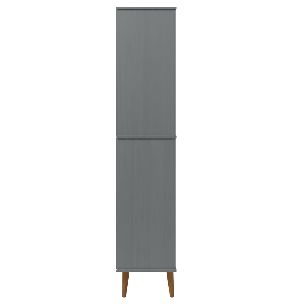 Bücherregal MOLDE Weiß 85x35x170,5 cm Massivholz Kiefer