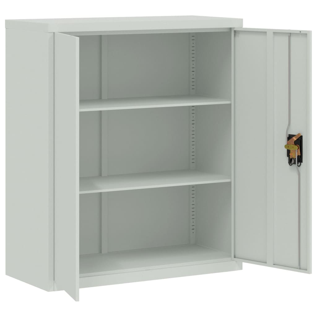 Aktenschrank Weiß 90x40x110 cm Stahl