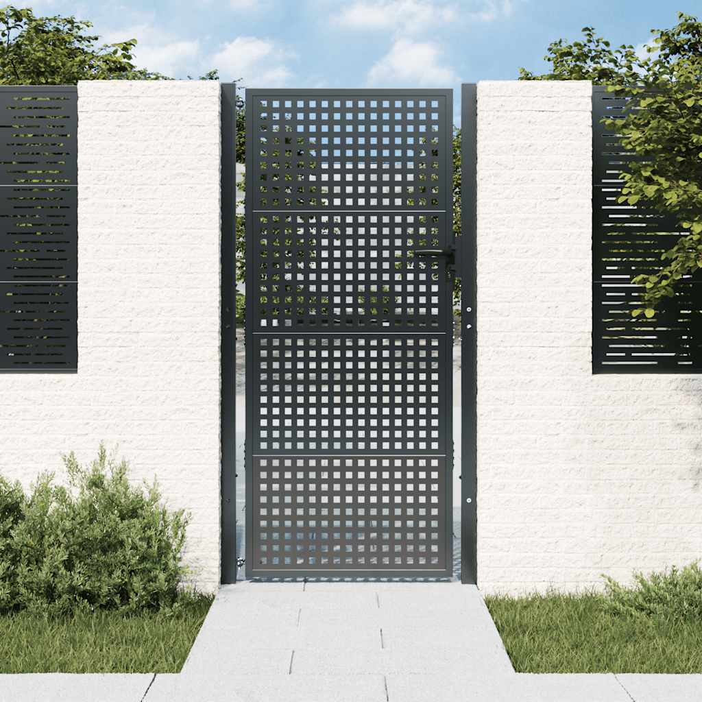 Gartentor Anthrazit 100x75 cm Stahl