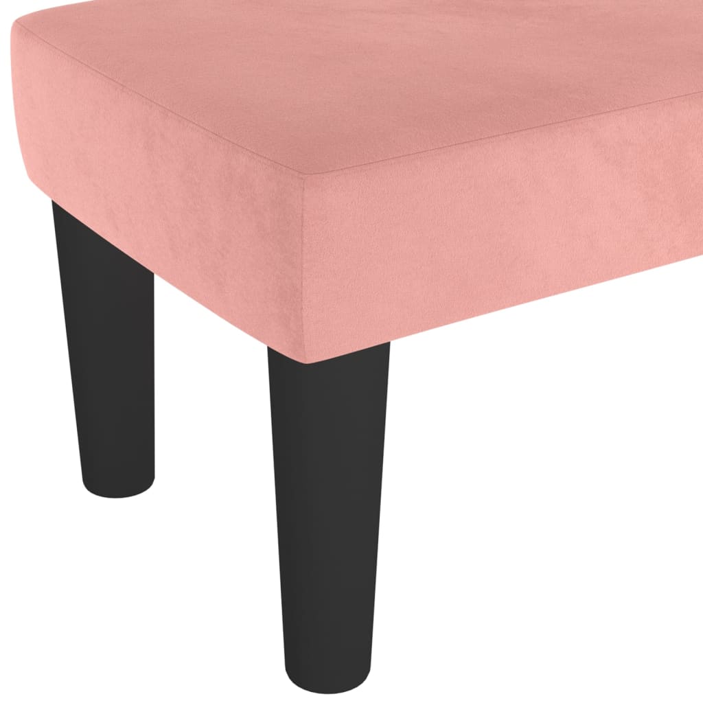 Sitzbank Hellgrau 70x30x30 cm Samt