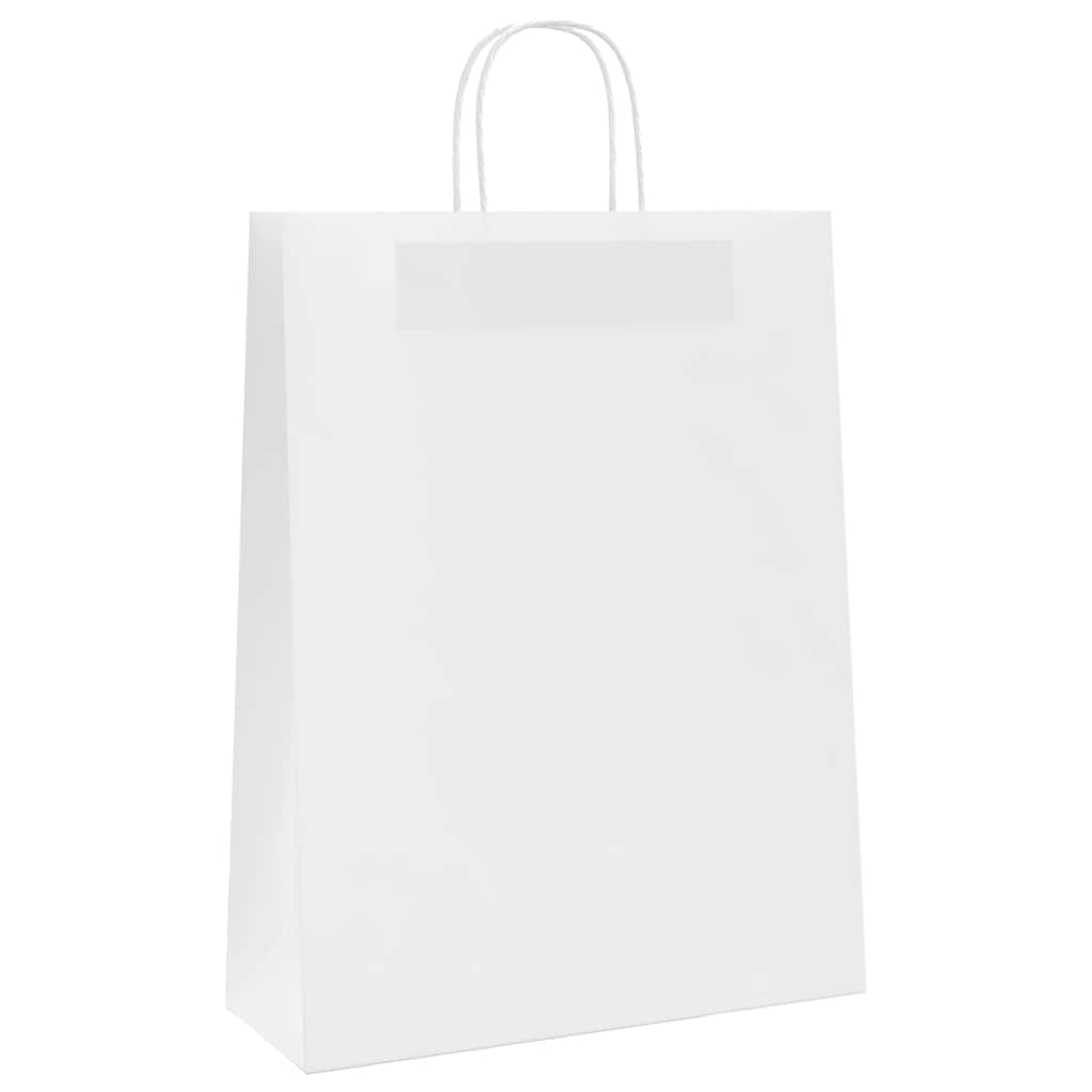 Papiertragetaschen 50 Stk. mit Henkeln Braun 21x11x36 cm