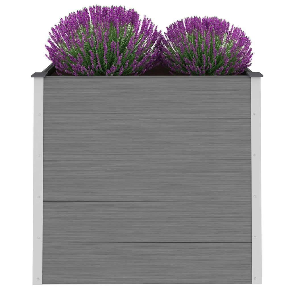 Garten-Hochbeet 200x50x54 cm WPC Grau