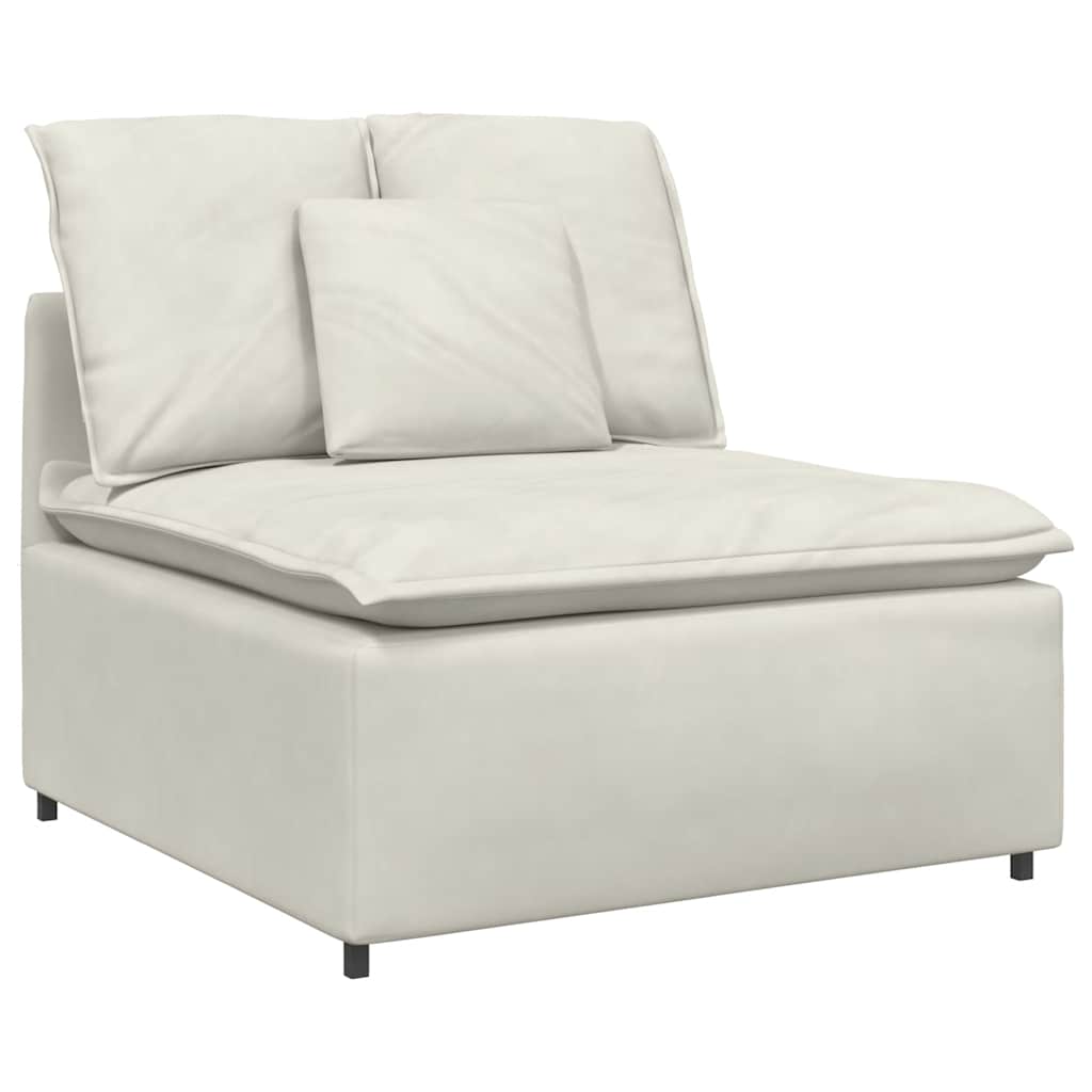 Modulares Sofa mit Kissen Blau