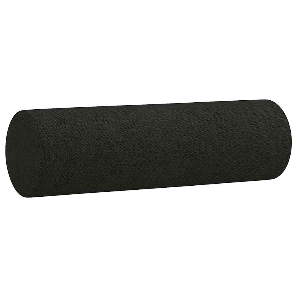 2-Sitzer-Sofa mit Zierkissen Braun 120 cm Stoff