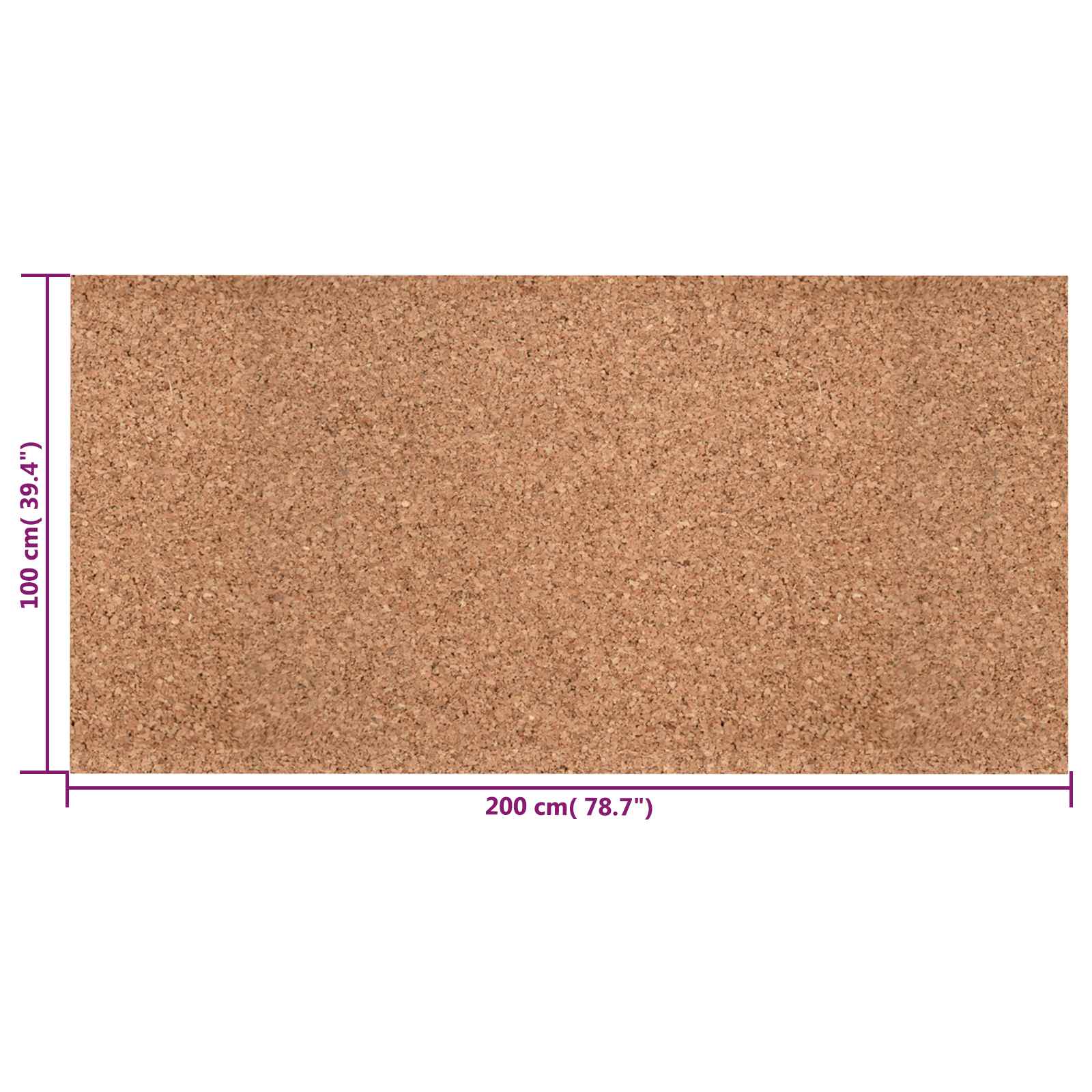 Korkrolle Braun 200 x 50 x 0,2 cm Kork
