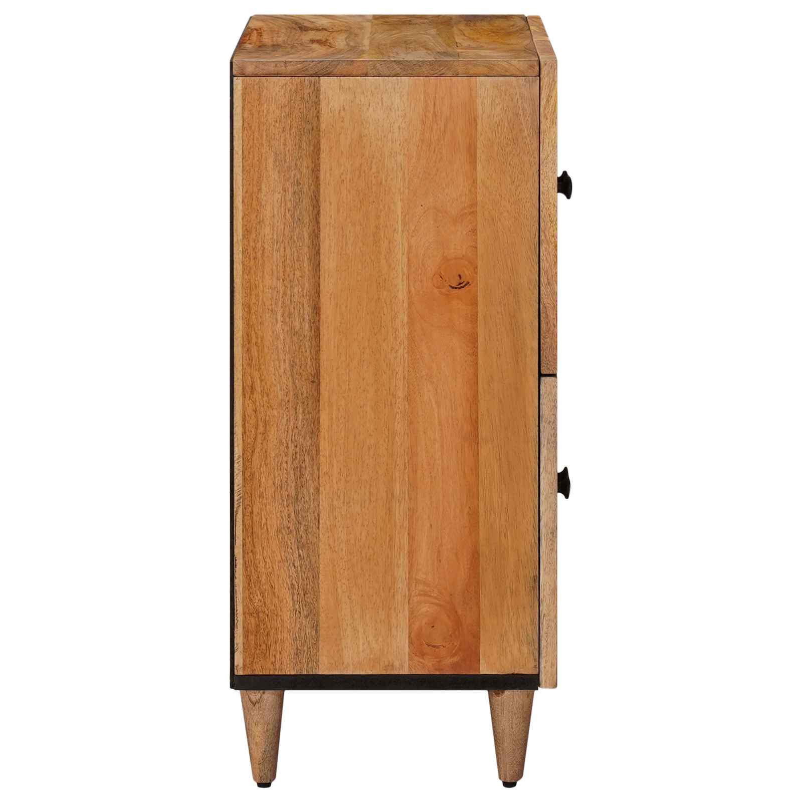 Sideboard mit Speicher Walnuss 60 x 33 x 75 cm Massivholz Mango