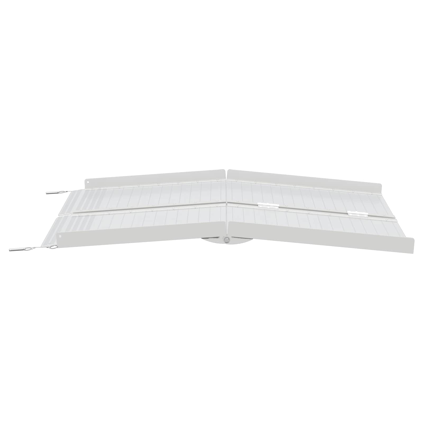 Rampe für Rollstühle 270 kg Silber 62 x 73 x 5 cm Aluminium