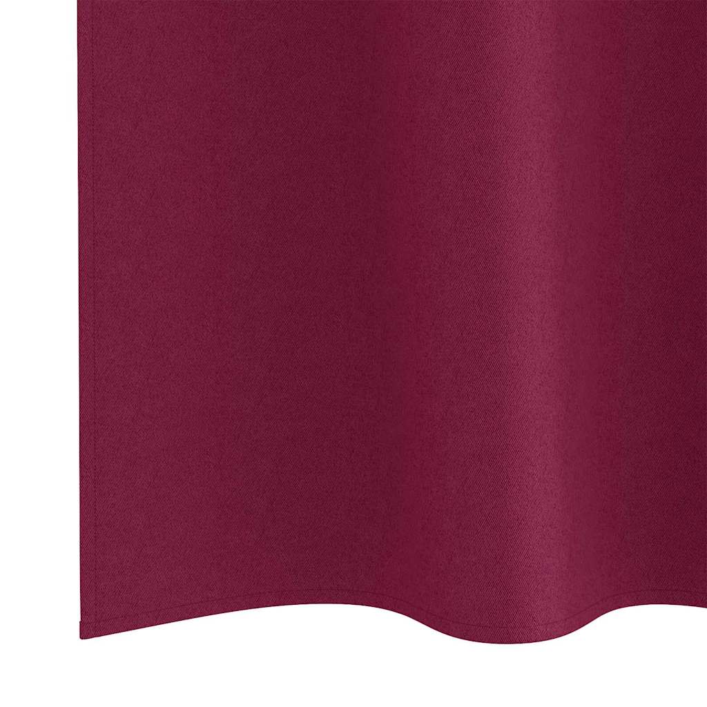 Verdunkelungs-Vorhänge mit Ringen 2 pcs Beige 140 x 140 cm