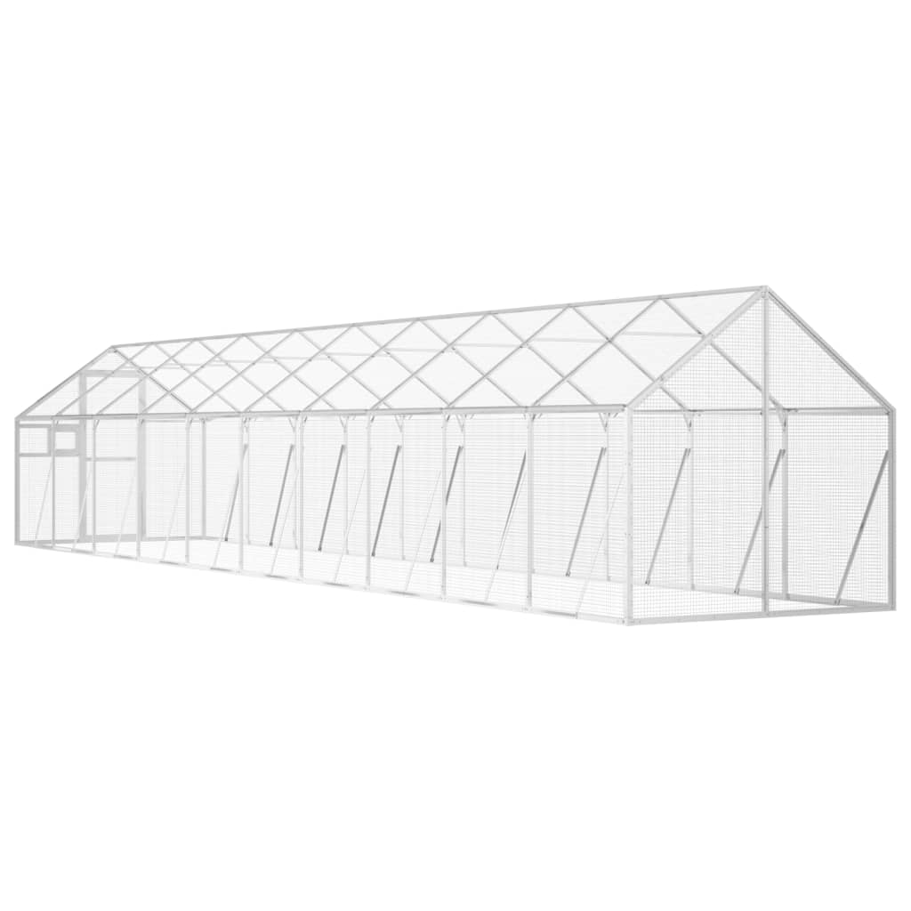 Voliere Anthrazit 179x100x185 cm Aluminium