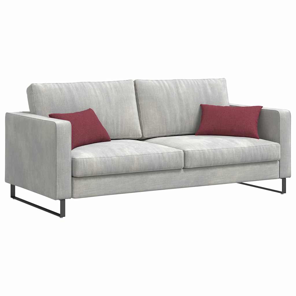 Sofakissen 2 pcs Hellgrau 50 x 30 cm Stoff